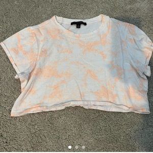 Cotton candy LA tie dye crop top size S